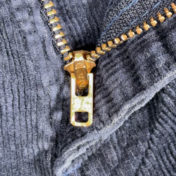 Vintage Gap Pants Mens 35x33 Blue Corduroy Pioneer Straight Talon Zip 80s - Picture 5 of 12